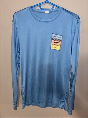 Light Blue Long Sleeve Nashville Graphic Tee